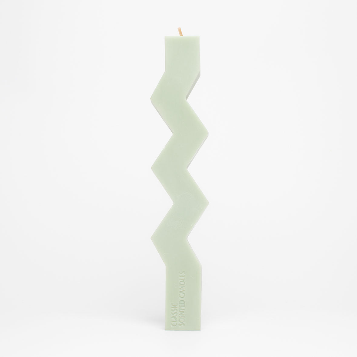 green lightning bolt candle