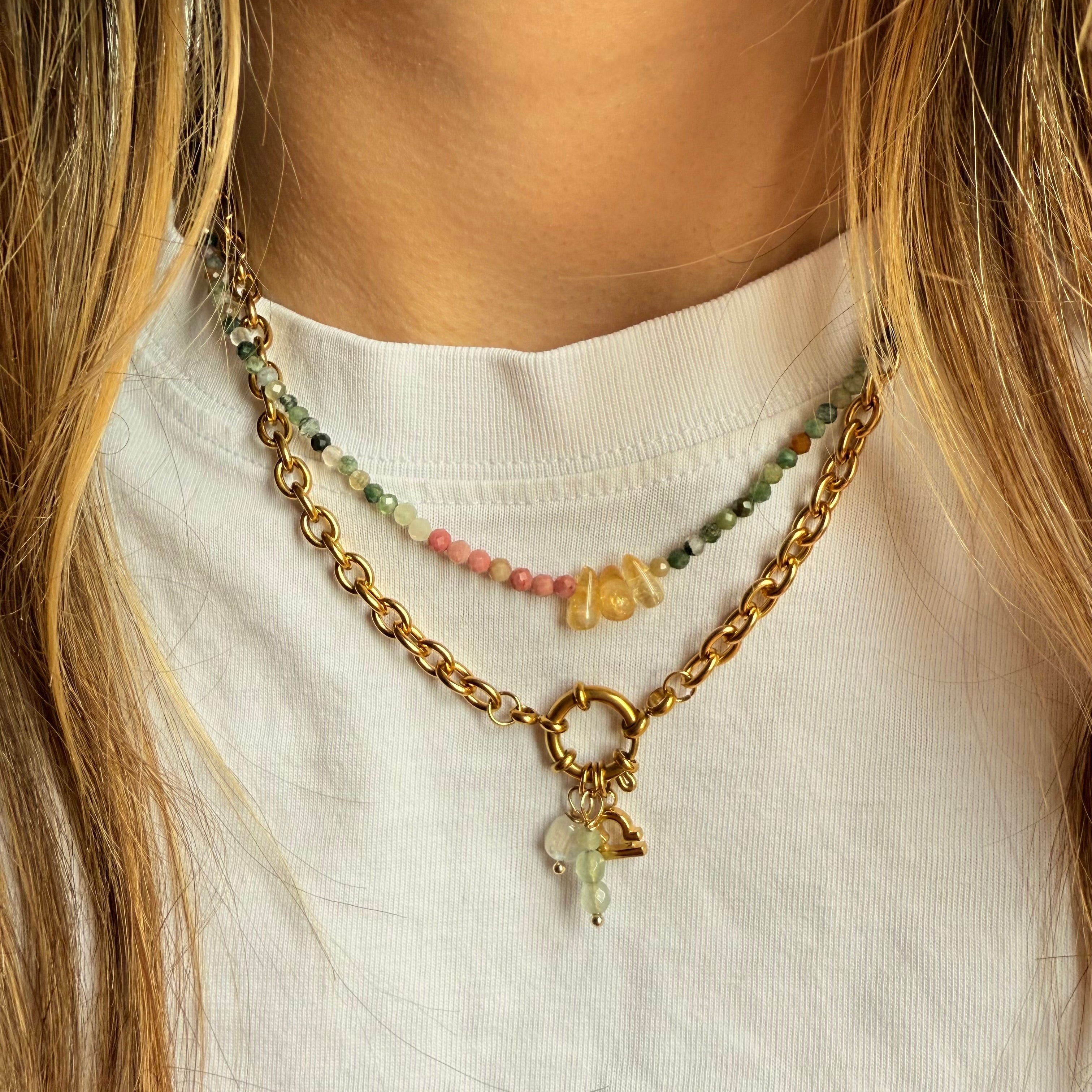 Fortunate One with Zodiac Charm Necklace