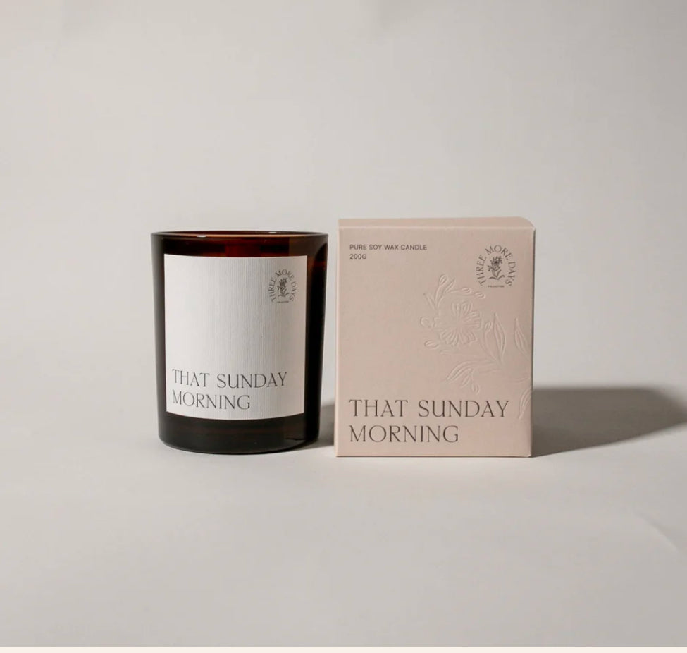 That Sunday morning candle