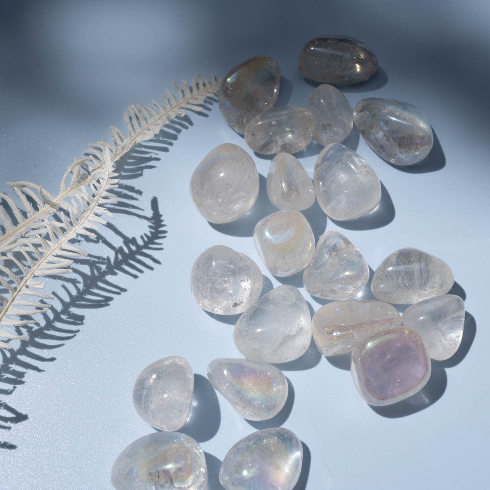 Angel Aura Quartz Tumbled Stone