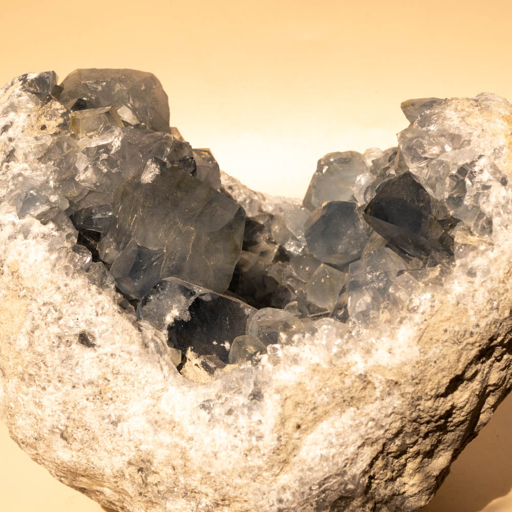 Large Celestite Crystal Cluster