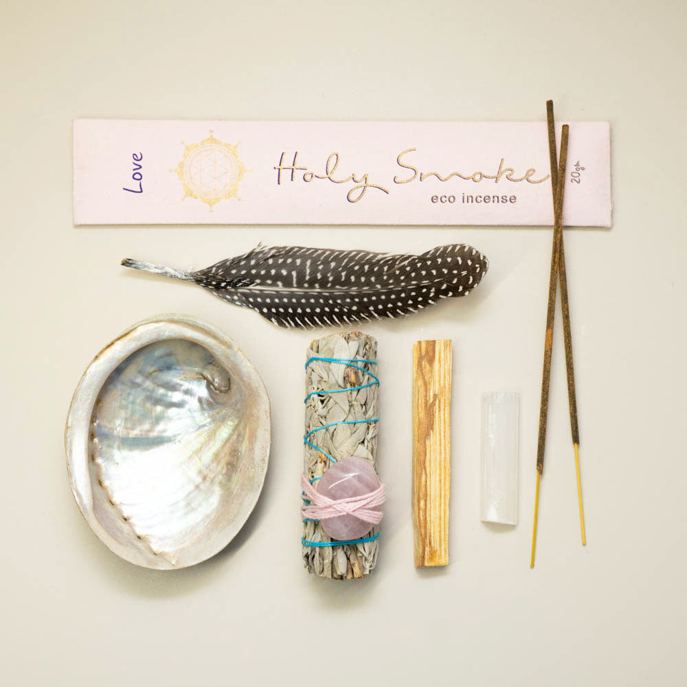 White Sage Palo Santo Smudging Kit