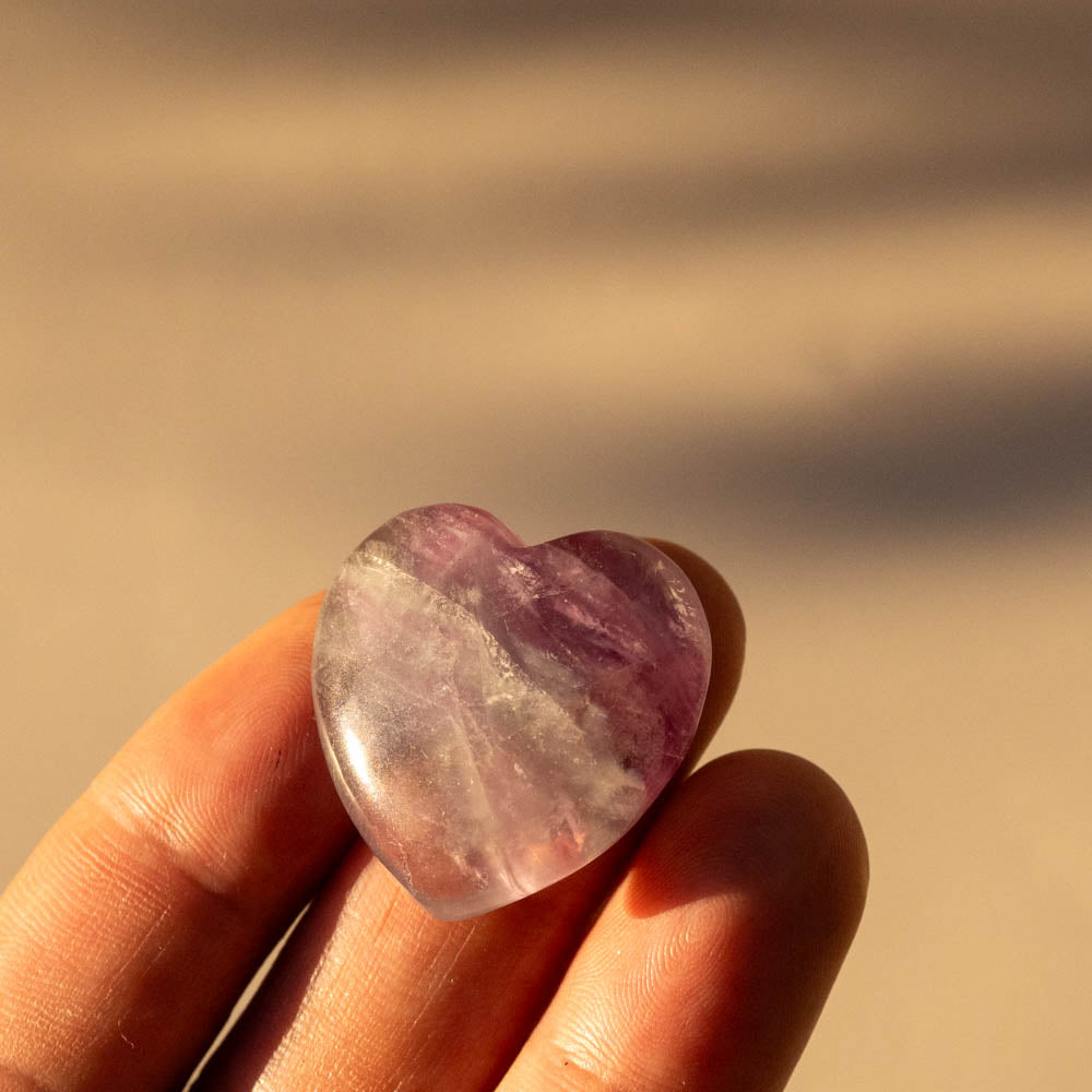 Fluorite Crystal Heart