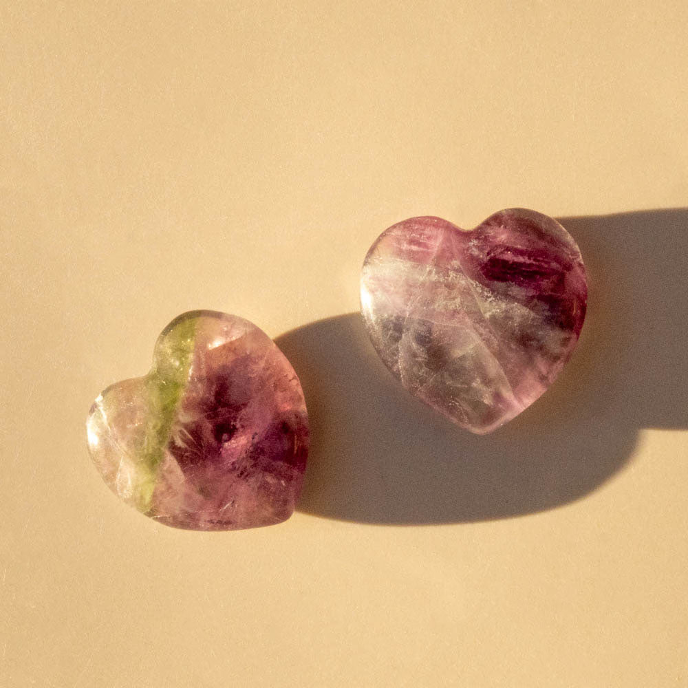 Fluorite Crystal Heart
