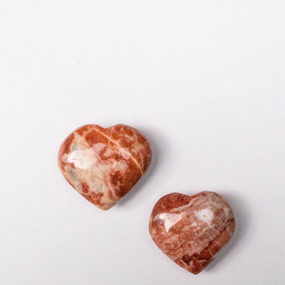red jasper crystal heart