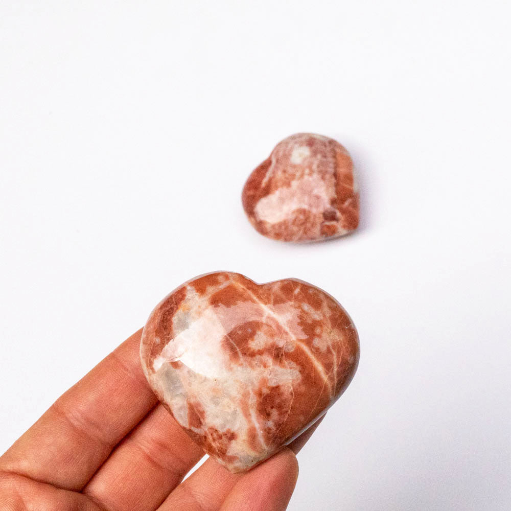 red jasper crystal heart