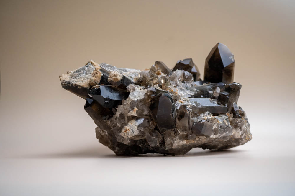 Smoky Quartz Crystal Cluster Large