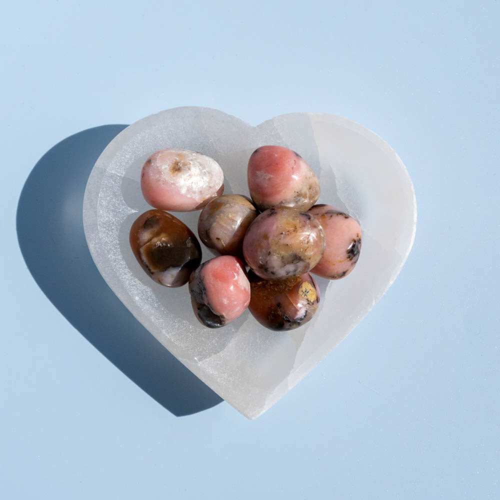 Pink Opal Tumbled Stones