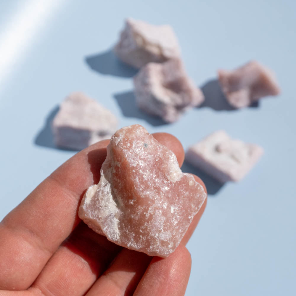 Pink Opal Crystal Roughs