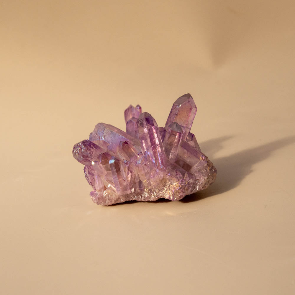Purple Aura Crystal Cluster