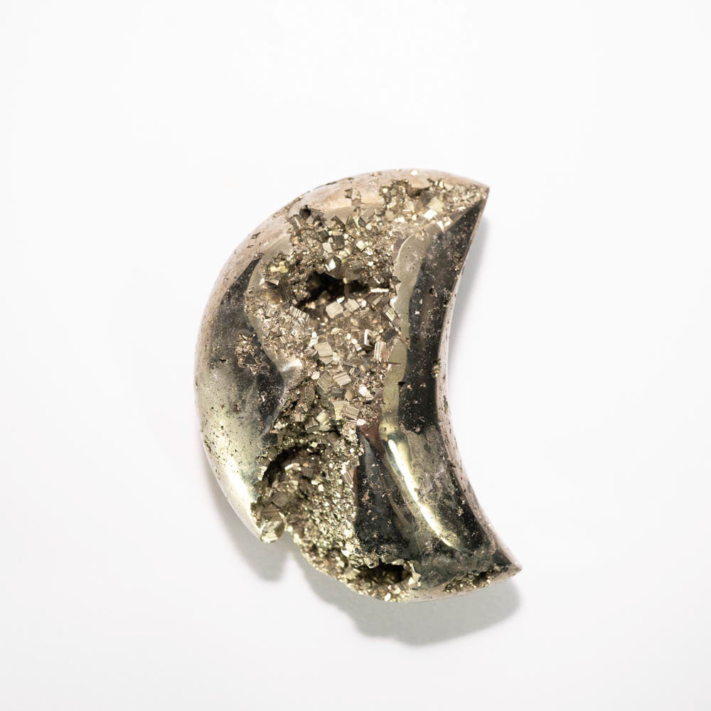 Pyrite Moon Crescent Crystal