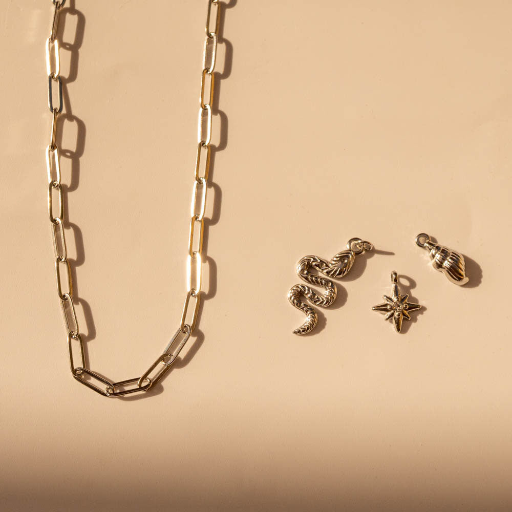 Silver Custom Charm Bar