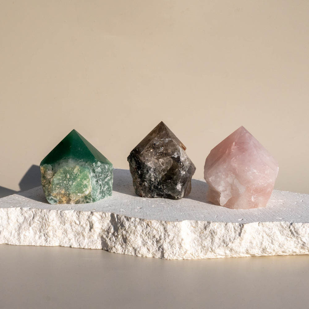 Top Polished Crystal Generator Trio