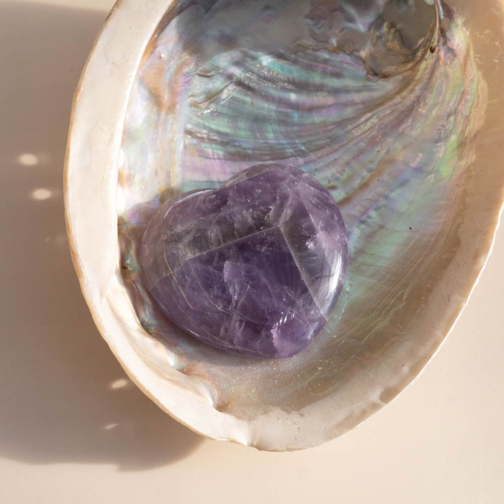 Amethyst Crystal Heart