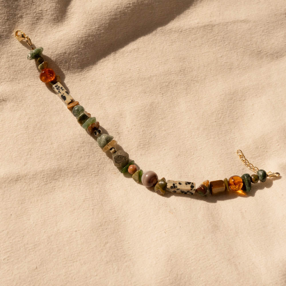 ‘Autumn Terra’ Crystal Beaded Bracelet