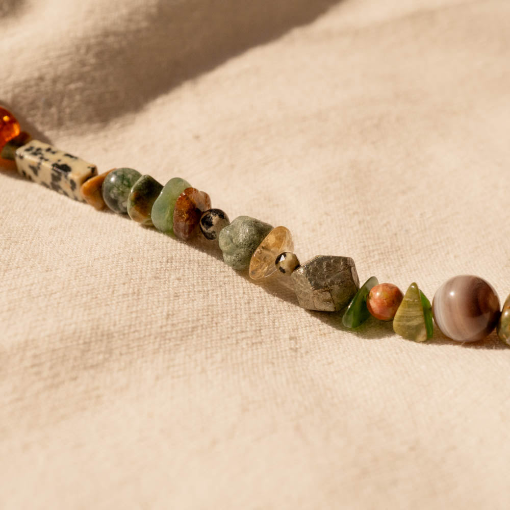 ‘Autumn Terra’ Crystal Beaded Bracelet