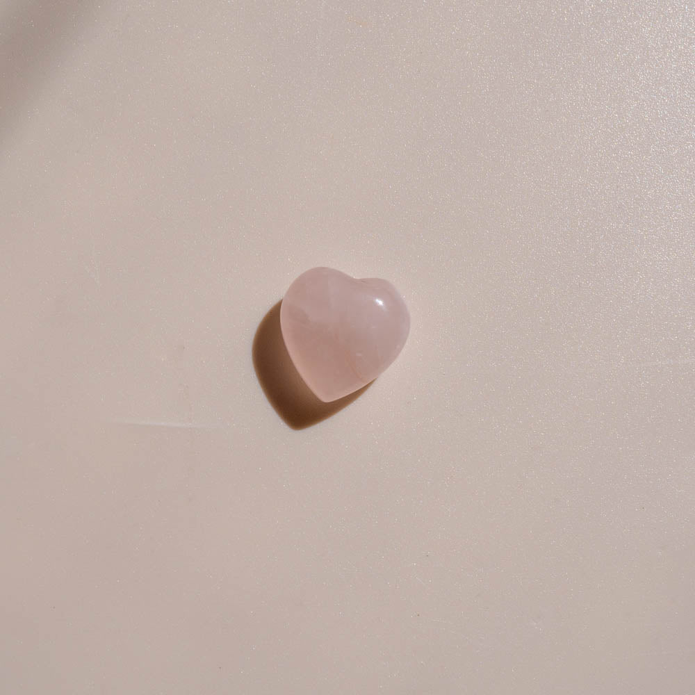 mini rose quartz heart