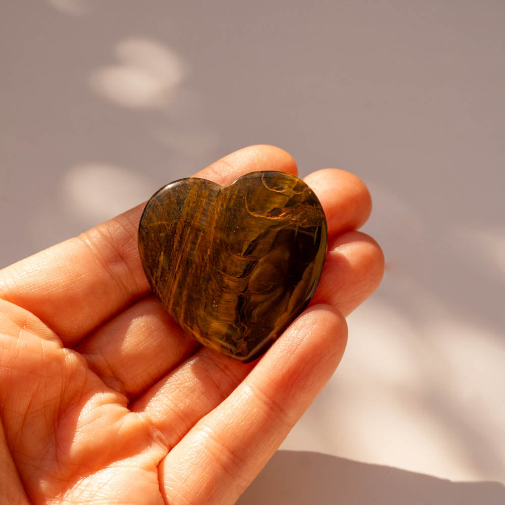 Tigers eye heart