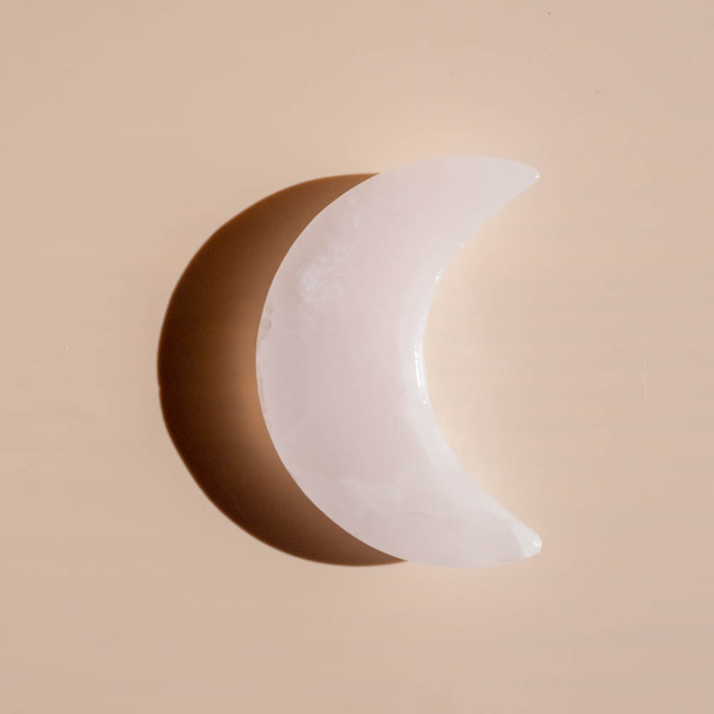 Pink Mangano Calcite Moon Dish