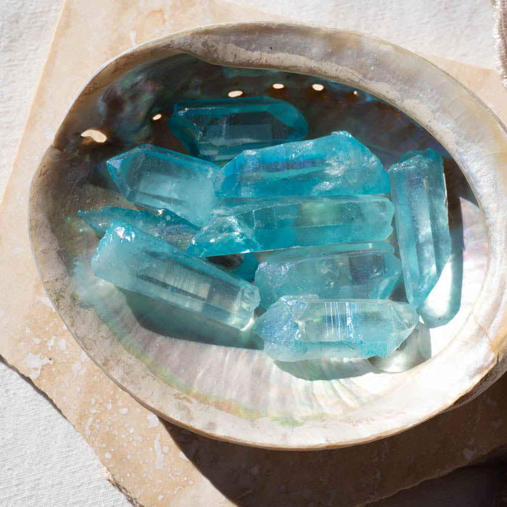aqua aura quartz