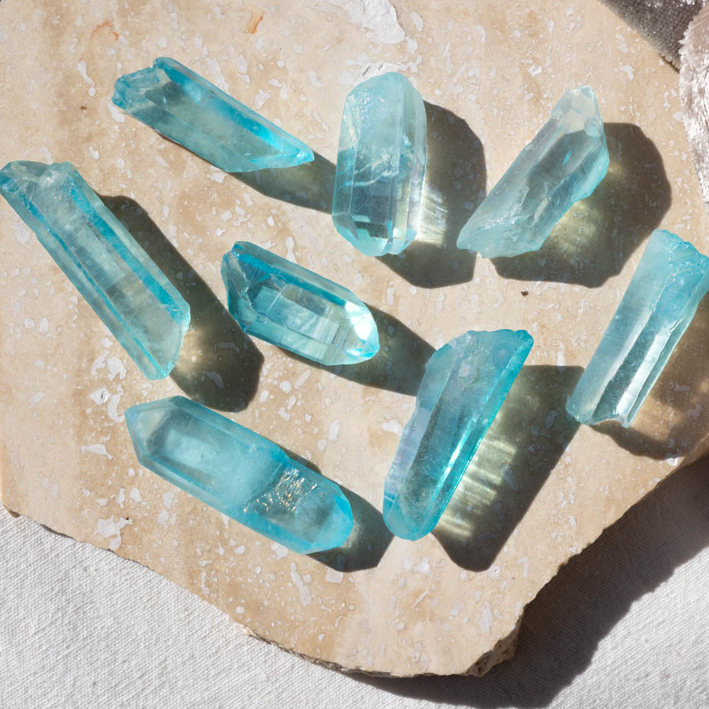 aqua aura quartz