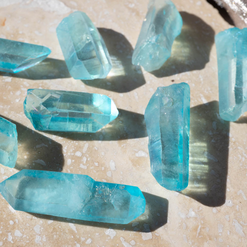 aqua aura quartz