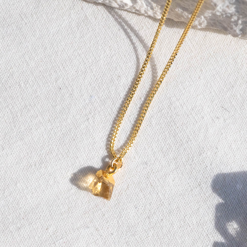 Citrine Gold Necklace