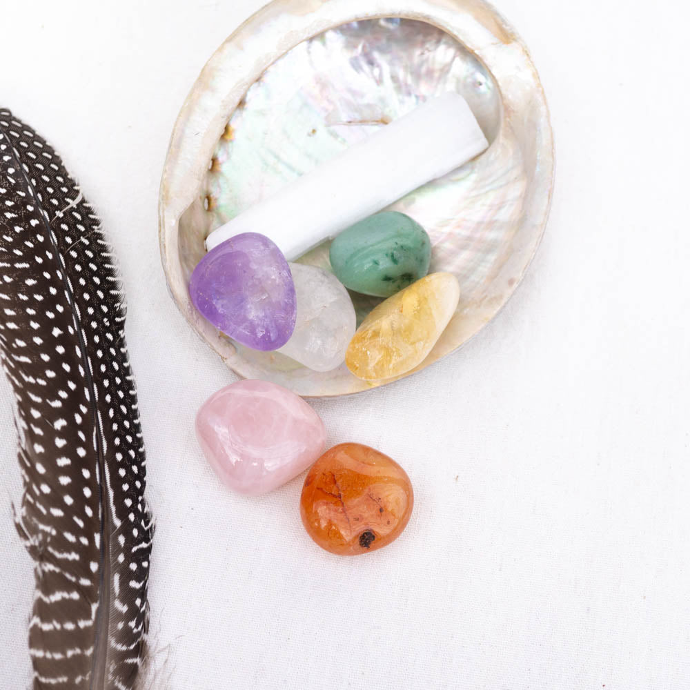Essential Gemstone kit with Abalone Shell
