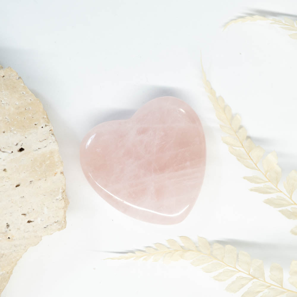 Rose Quartz heart stone