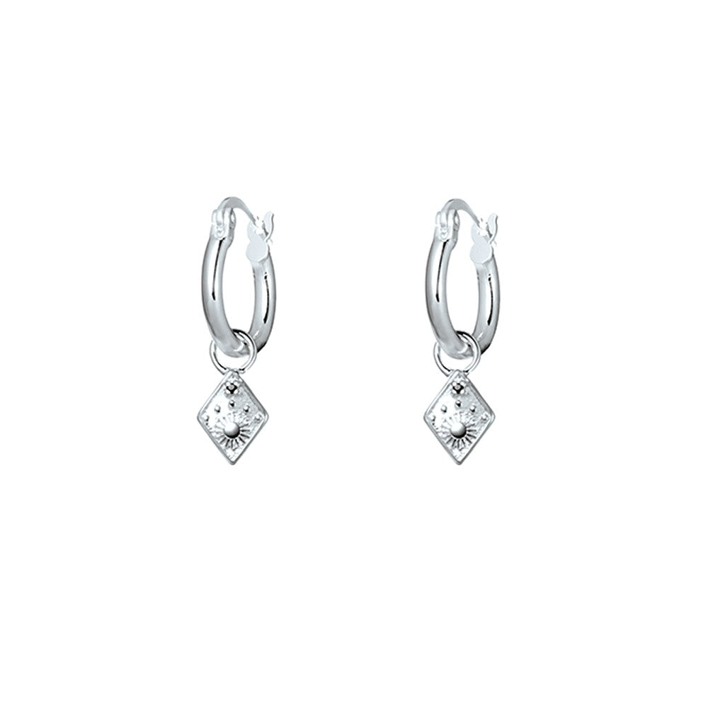 sterling silver Farrah hoops