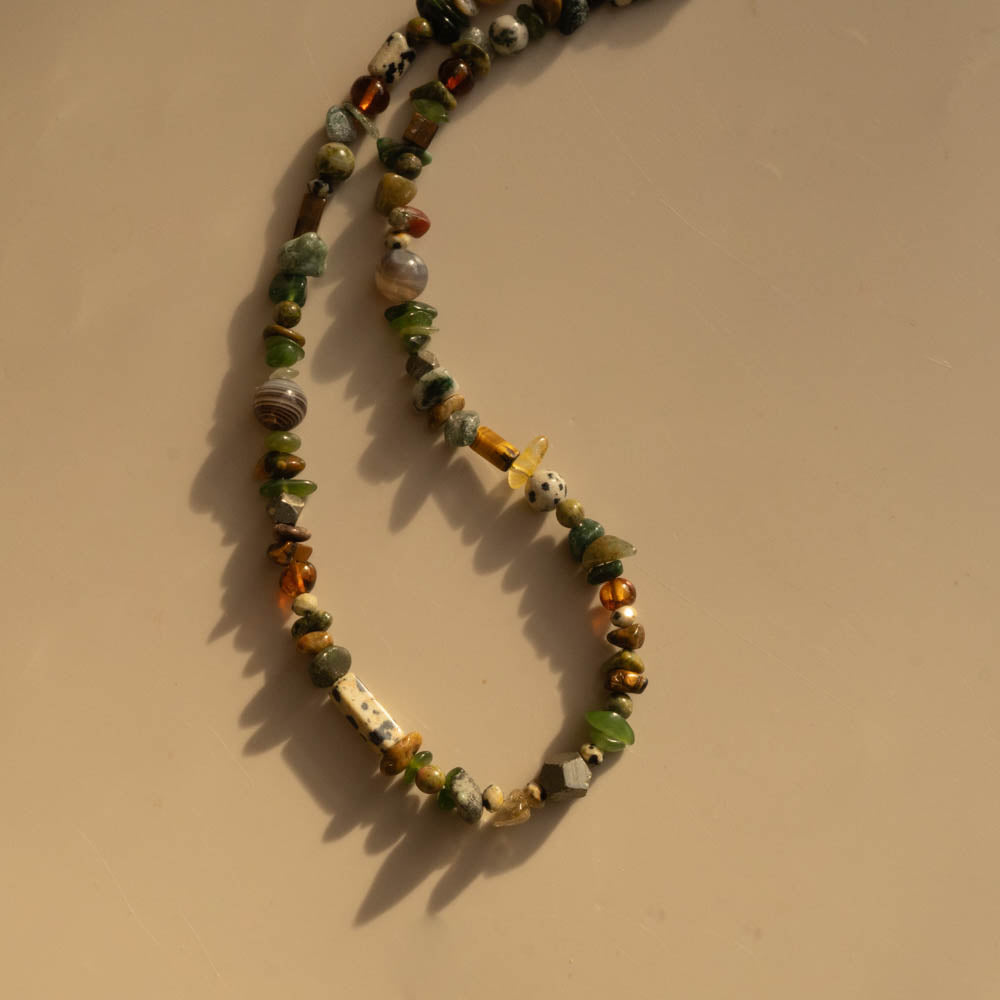 ‘Autumn Terra’ Crystal Beaded Bracelet