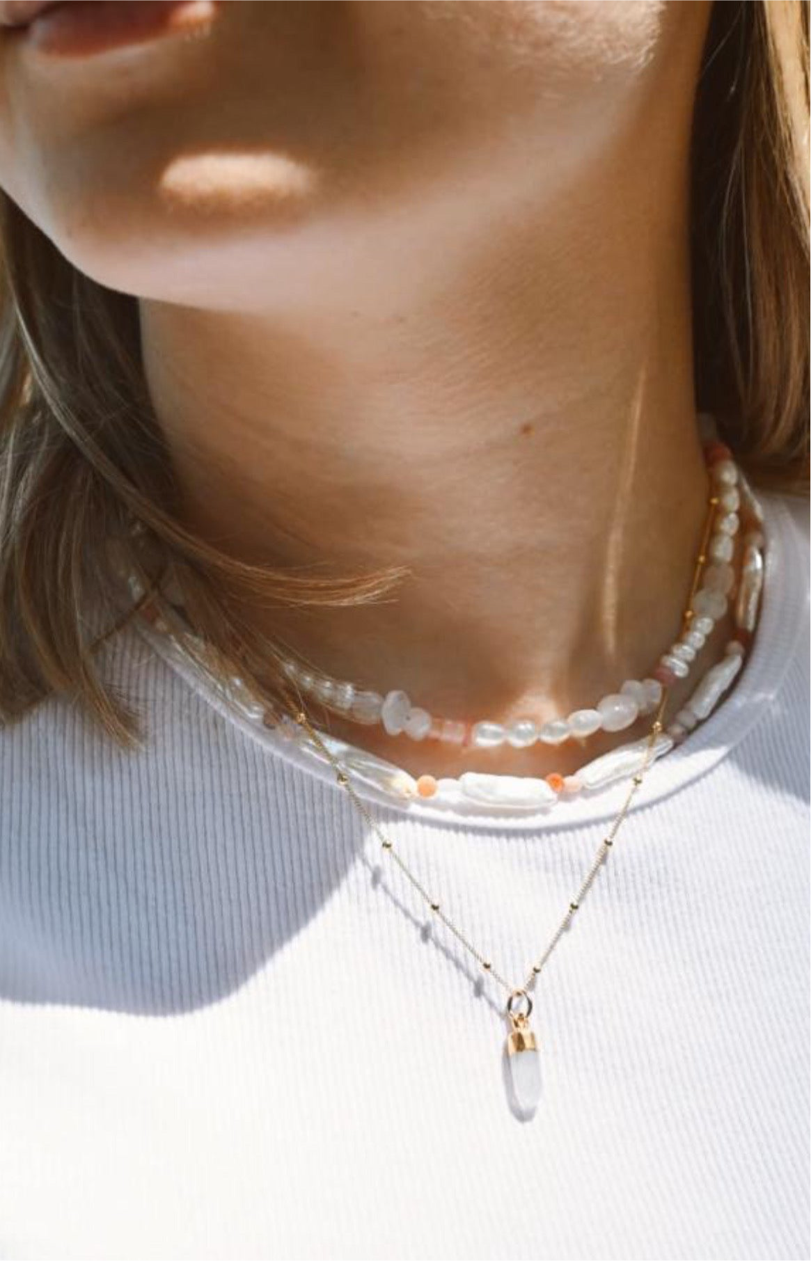 Blue Lace Agate Necklace | Serenity