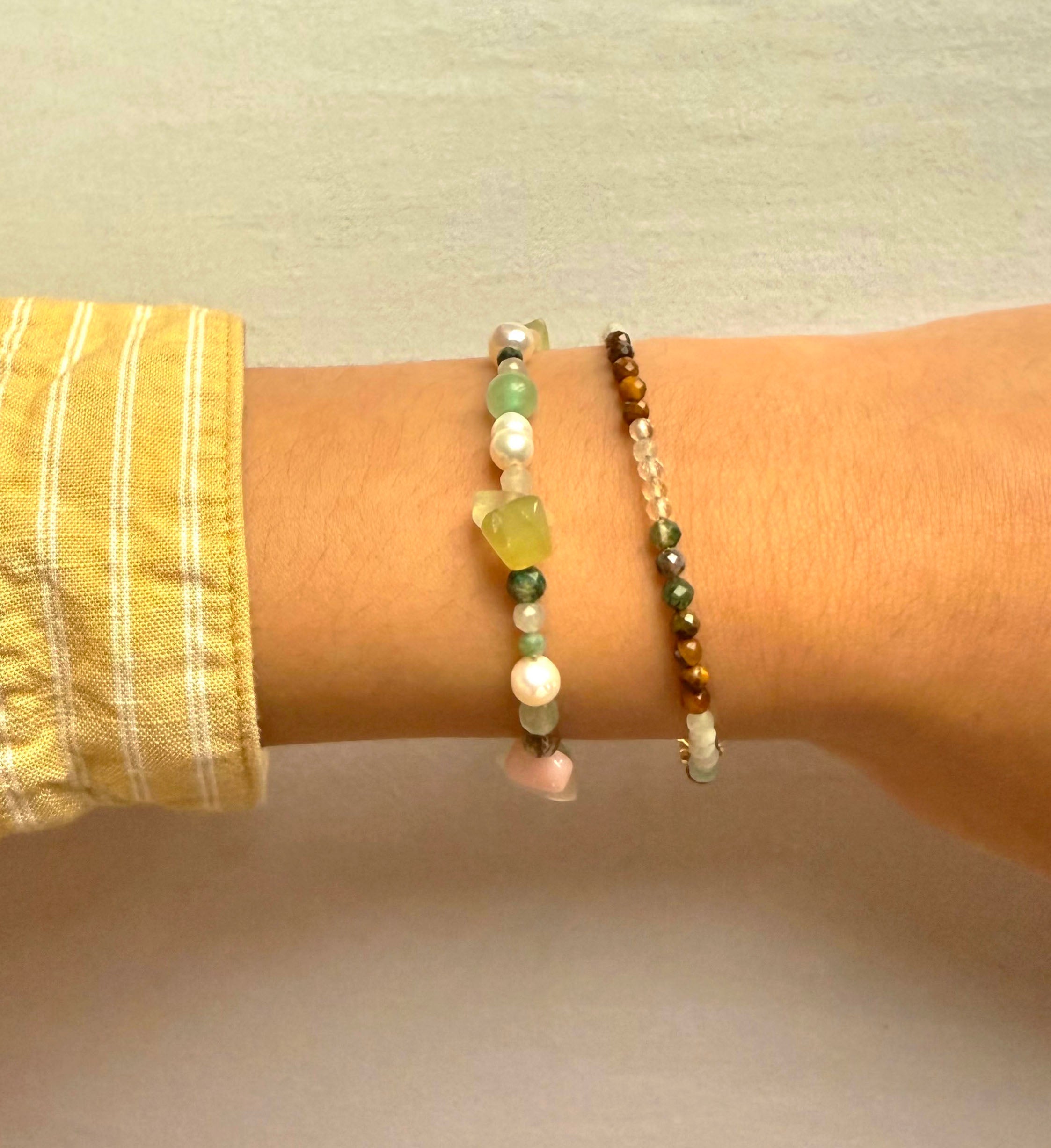 Tiger's Eye, Moonstone, Jade, Rhodonite, Agate Bracelet | Grounding