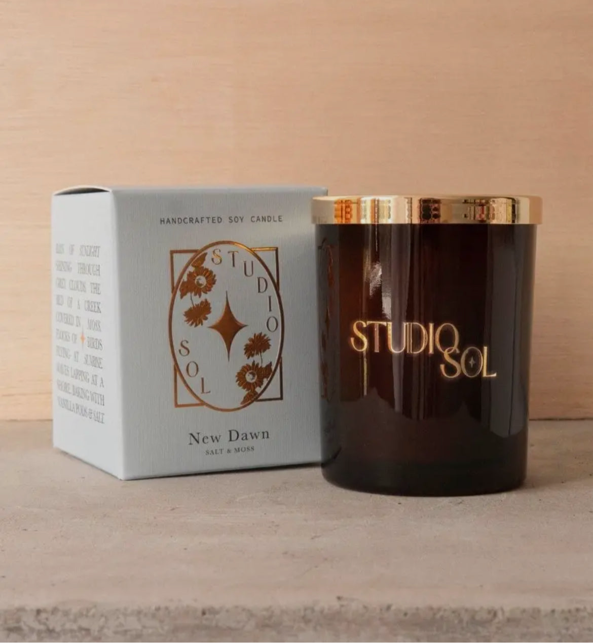 New Dawn Candle - Salt + Moss