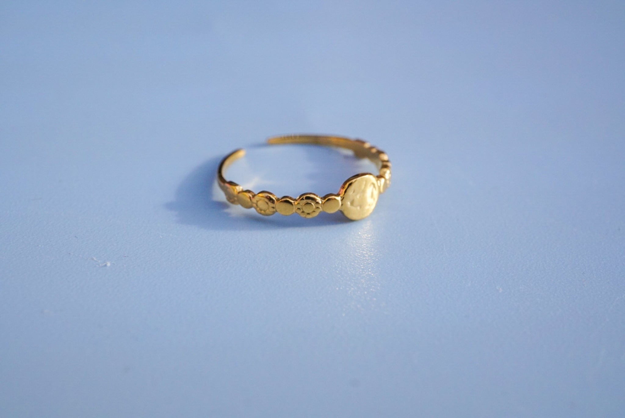 Lucky coin waterproof ring