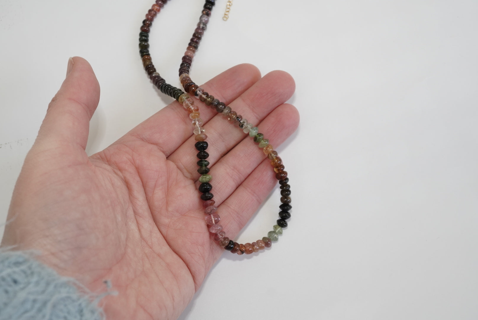 Multi Tourmaline Beaded Necklace