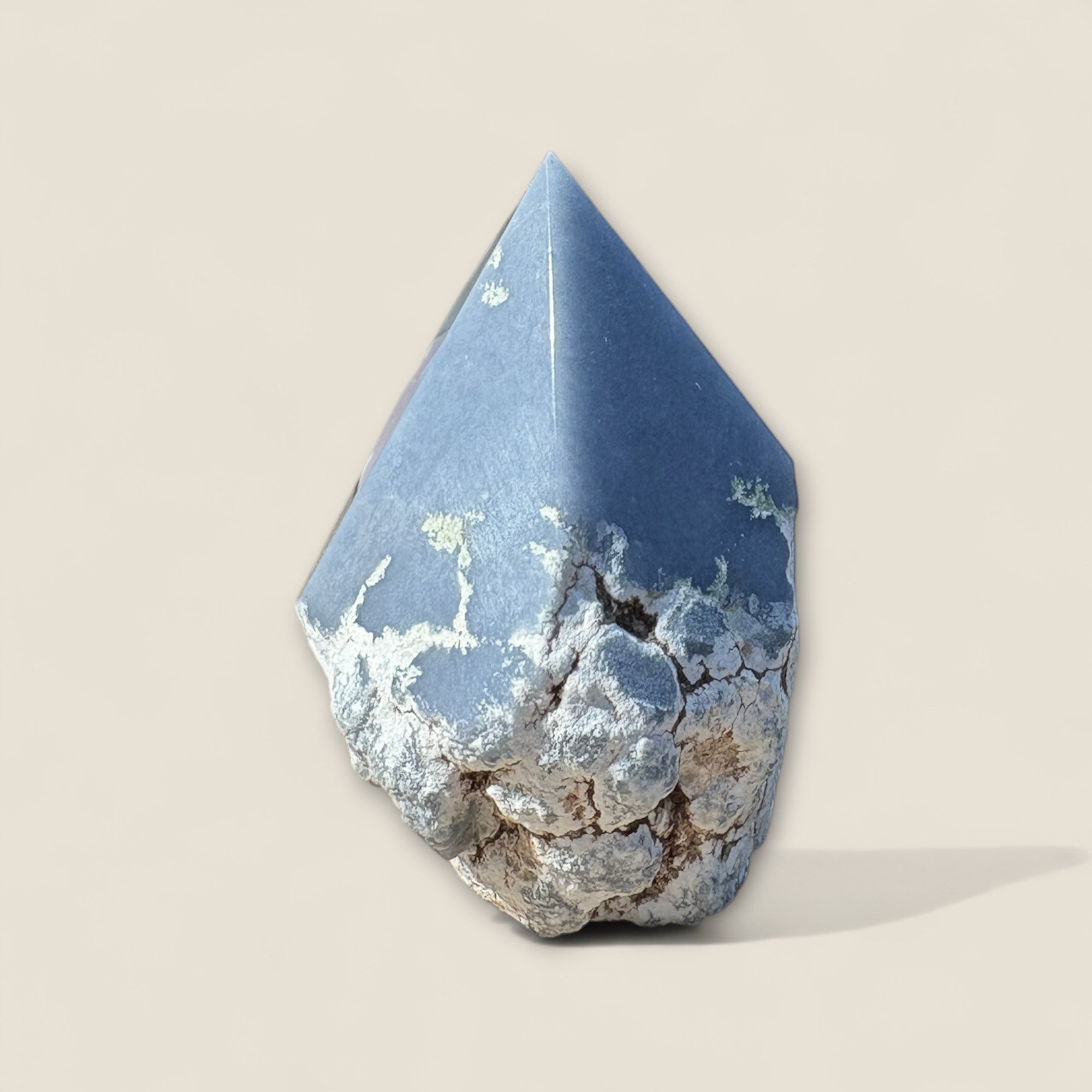 Angelite crystal top polished