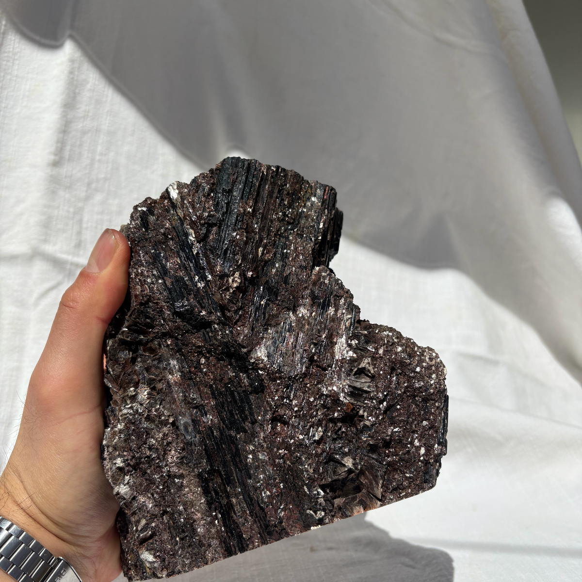 High-Grade Black Tourmaline with Mica | One-of-a-Kind 3 kg Specimen