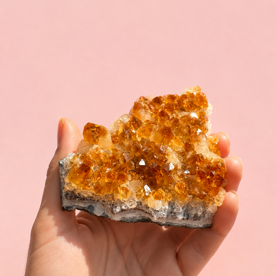 Citrine Crystal Cluster 245g