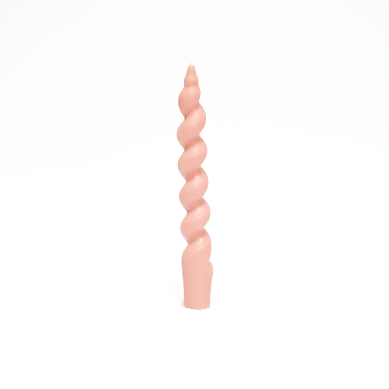 pink taper twist candle