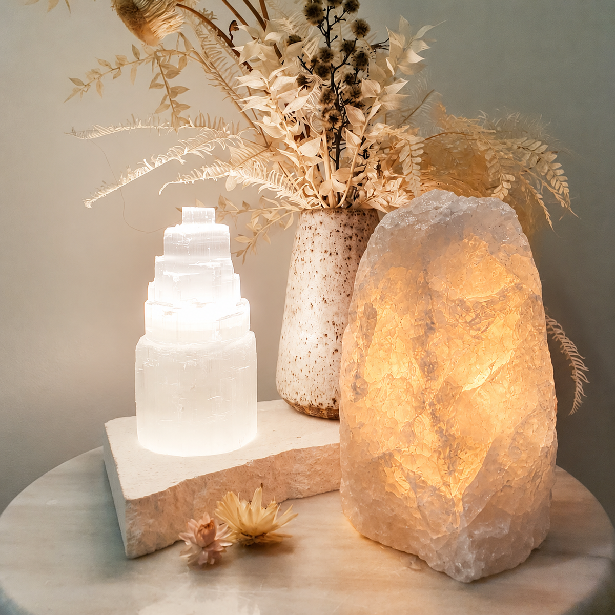 Light Smoky Quartz Natural Crystal Lamp