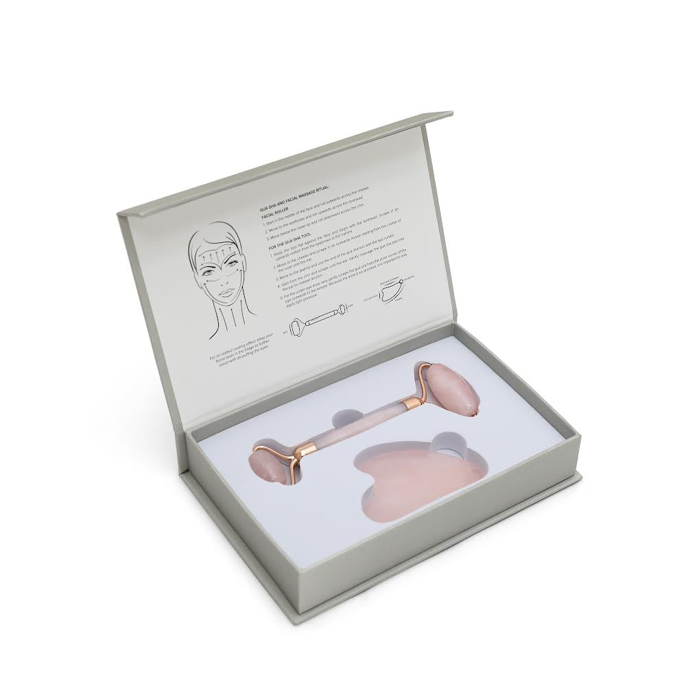 Rose Quartz massage tool set