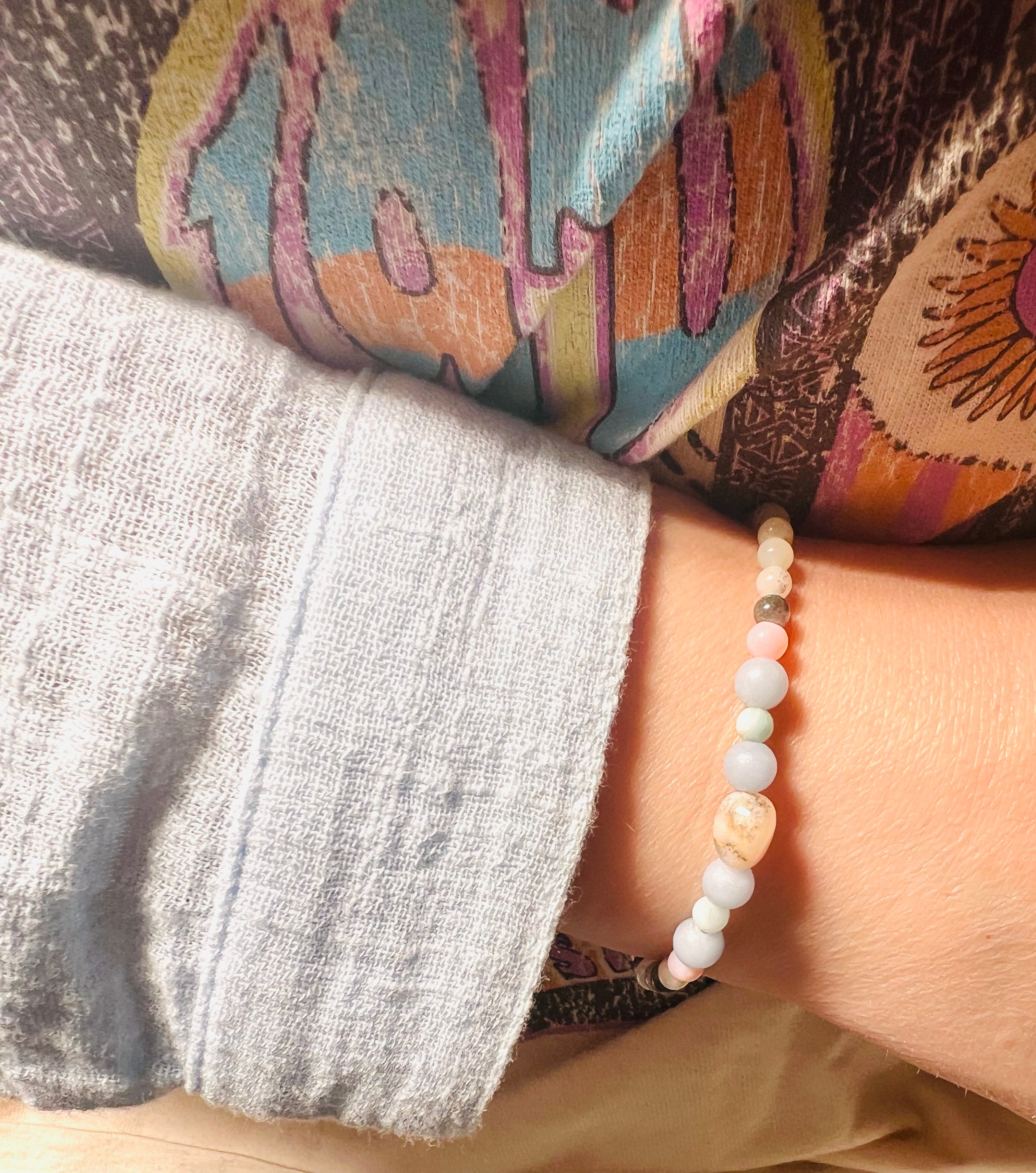 Multi-Amazonite, Pink Opal, Angelite | Inner Harmony Bracelet