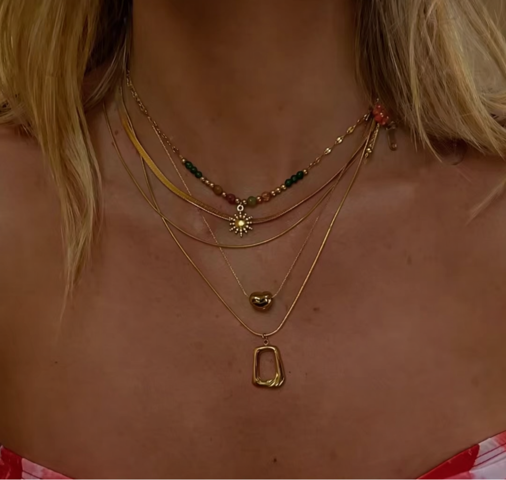 Heart Necklace - Waterproof Gold