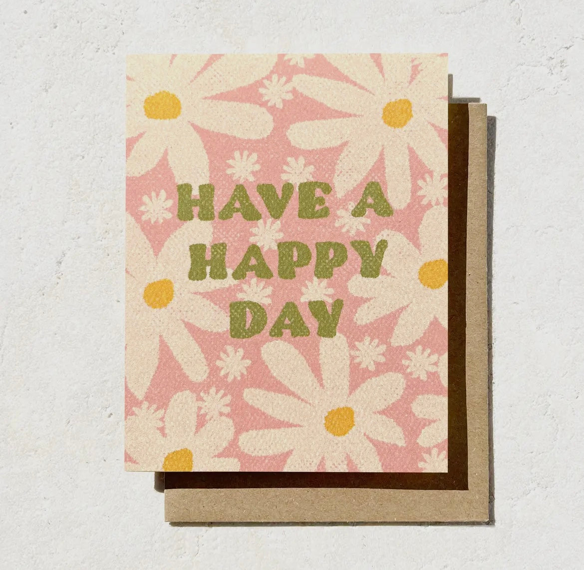 Have a happy day floral birthday card