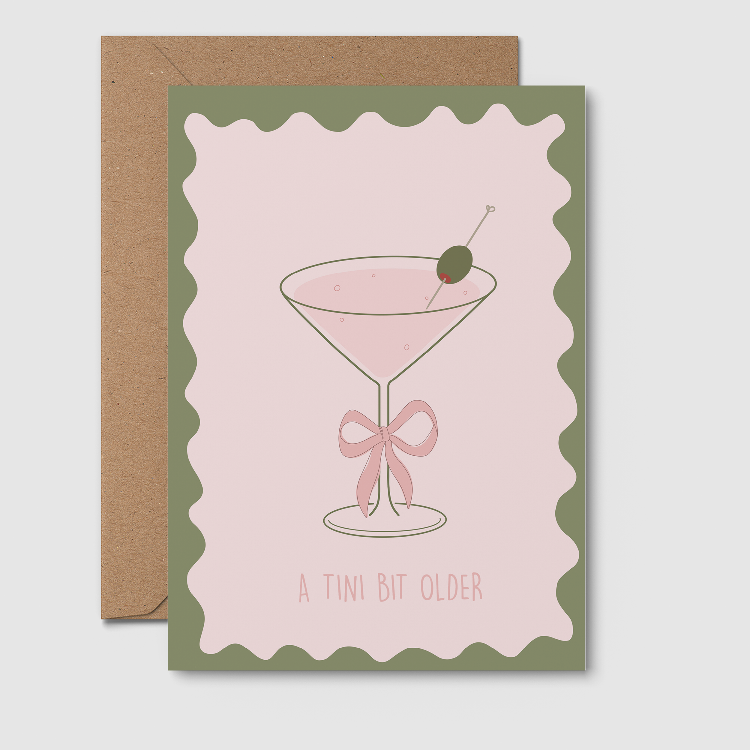 A tini bit older birthday card