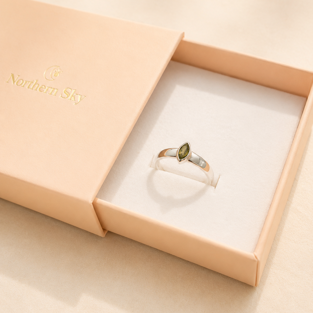 Moldavite Ring