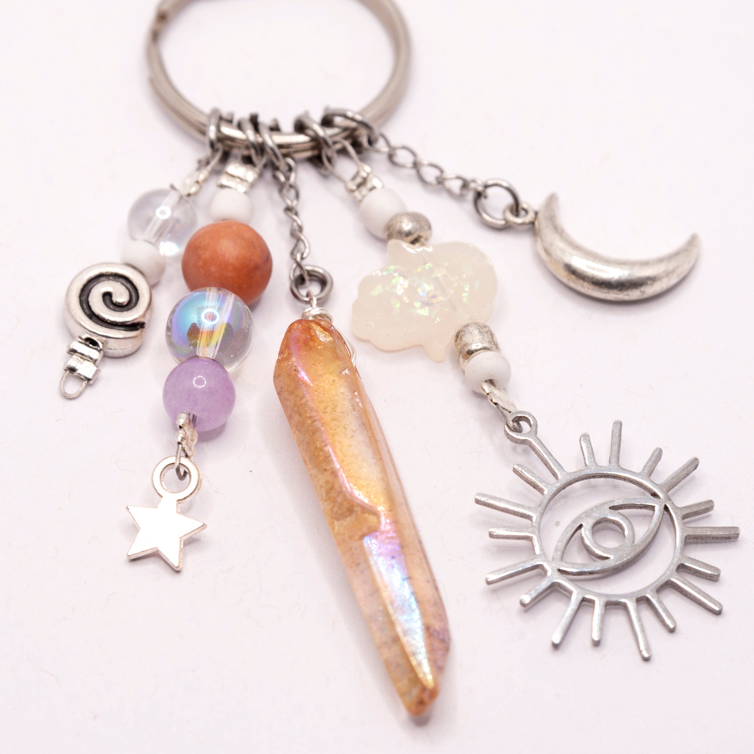 Aura eyes keyring