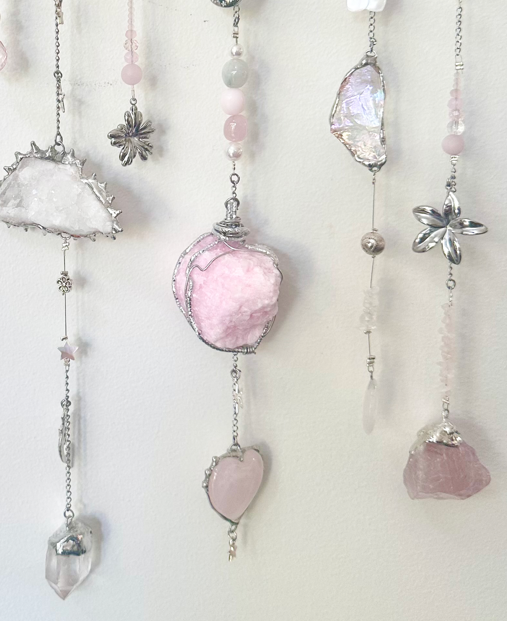 ‘Luminous Heart’ Crystal Driftwood Wall Hanging
