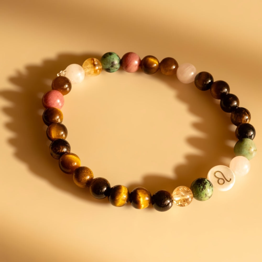 Leo Zodiac Beaded Bracelet